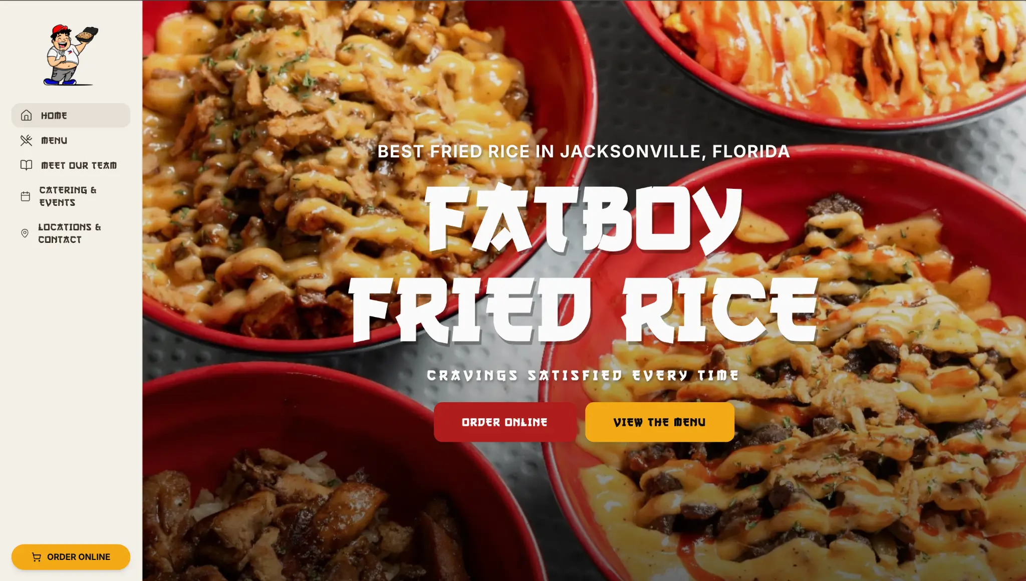 Fatboy Fried Rice website screenshot